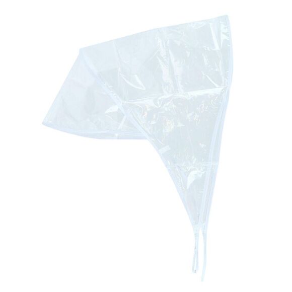 CTM Women's Plastic Rain Bonnet - Picture 1 of 2